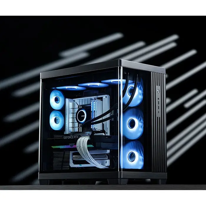 Jonsbo TK-4 Gehäuse, Midi-Tower, ATX, Tempered Glass - black