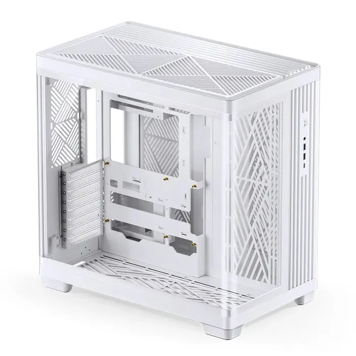 Jonsbo TK-4 Gehäuse, Midi-Tower, ATX, Tempered Glass - weiß