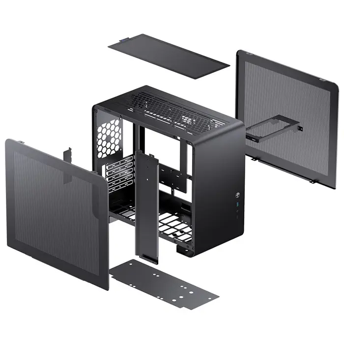 Jonsbo U4 Mini Mesh Micro-ATX Case - Black