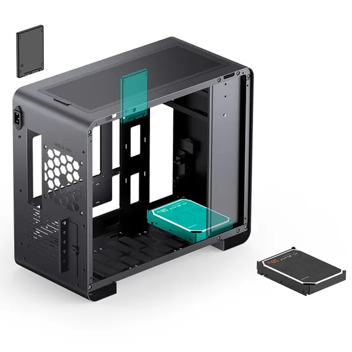 Jonsbo U4 Mini Mesh Micro-ATX Case - Black