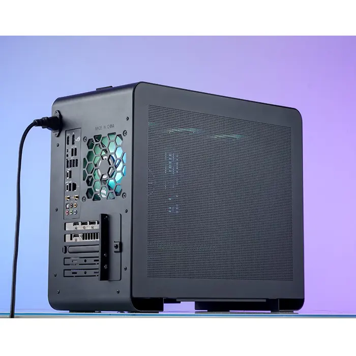 Jonsbo U4 Mini Micro-ATX Case, Tempered Glass - Black
