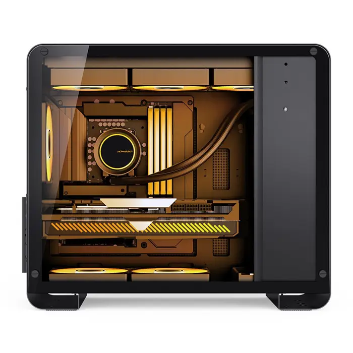 Jonsbo U4 Mini Micro-ATX Case, Tempered Glass - Black