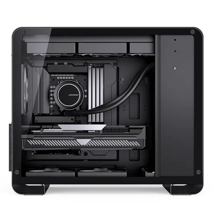 Jonsbo U4 Mini Micro-ATX Case, Tempered Glass - Black