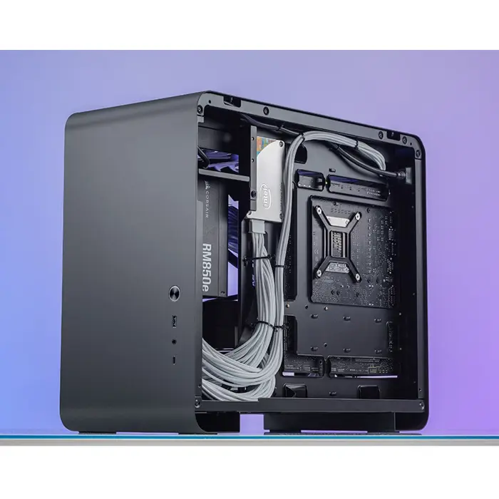 Jonsbo U4 Mini Micro-ATX Case, Tempered Glass - Black