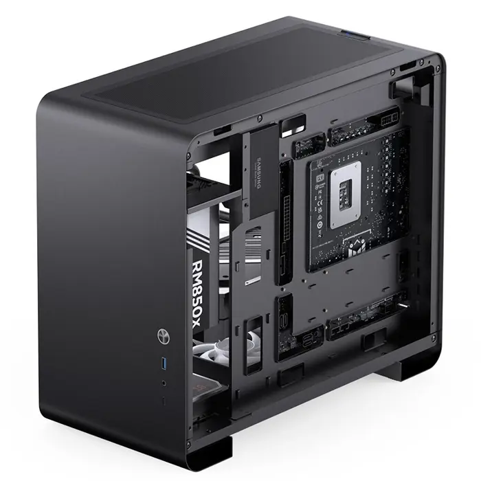 Jonsbo U4 Mini Micro-ATX Case, Tempered Glass - Black