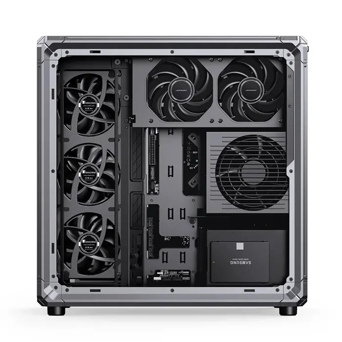 Jonsbo X400 PC-Gehäuse, Midi-Tower, ATX, Tempered Glass - grau