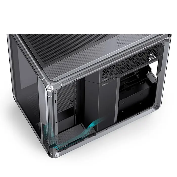 Jonsbo X400 PC-Gehäuse, Midi-Tower, ATX, Tempered Glass - grau