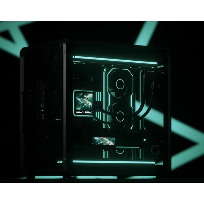 Jonsbo X400 PC-Gehäuse, Midi-Tower, ATX, Tempered Glass - grau