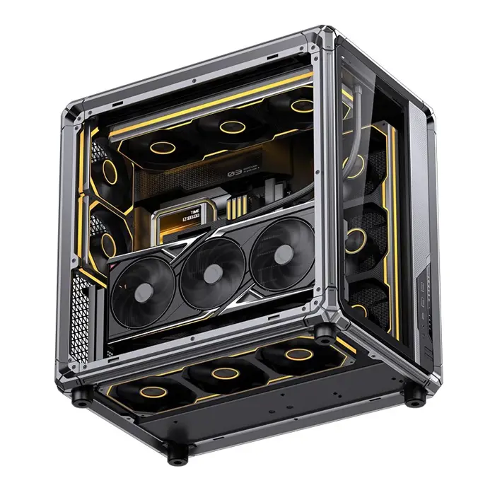 Jonsbo X400 PC-Gehäuse, Midi-Tower, ATX, Tempered Glass - grau