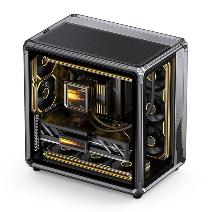 Jonsbo X400 PC-Gehäuse, Midi-Tower, ATX, Tempered Glass - grau