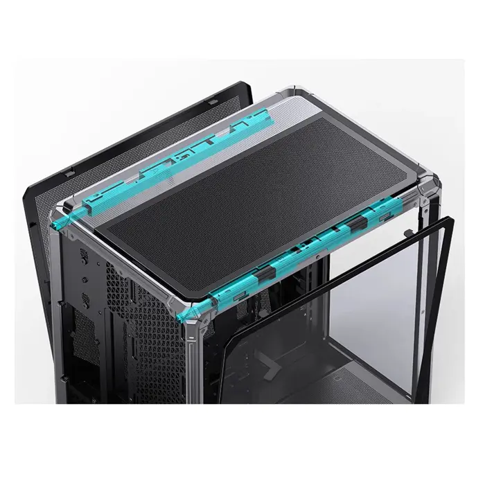 Jonsbo X400 PC-Gehäuse, Midi-Tower, ATX, Tempered Glass - grau