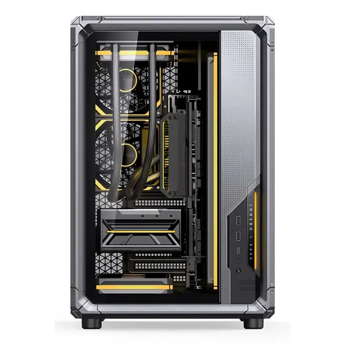Jonsbo X400 PC-Gehäuse, Midi-Tower, ATX, Tempered Glass - grau