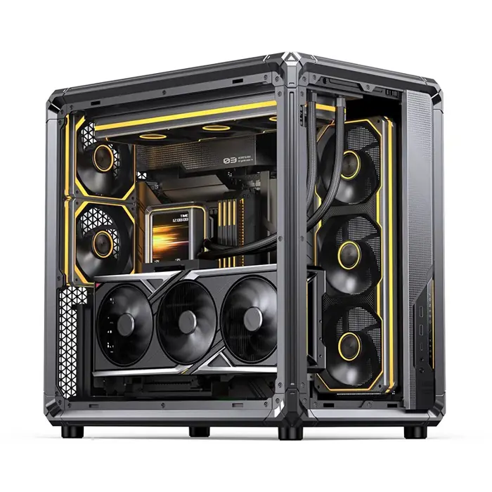 Jonsbo X400 PC-Gehäuse, Midi-Tower, ATX, Tempered Glass - grau