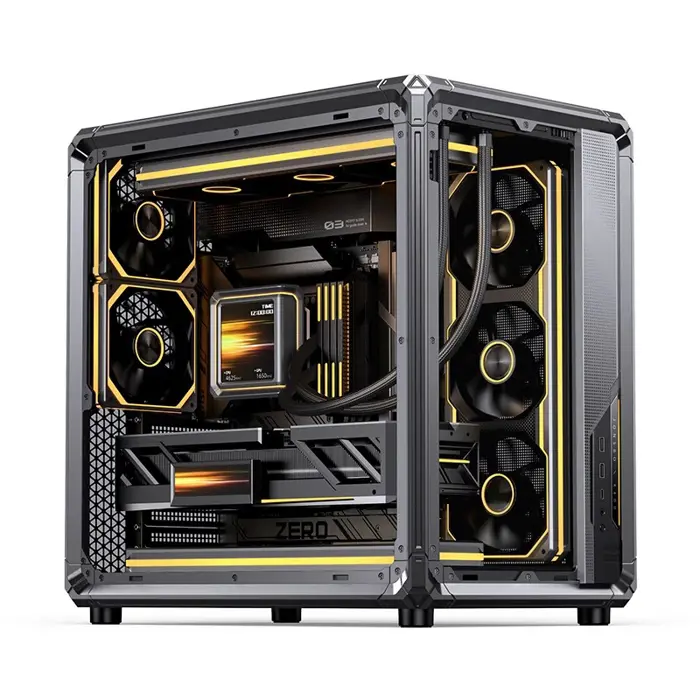 Jonsbo X400 PC-Gehäuse, Midi-Tower, ATX, Tempered Glass - grau