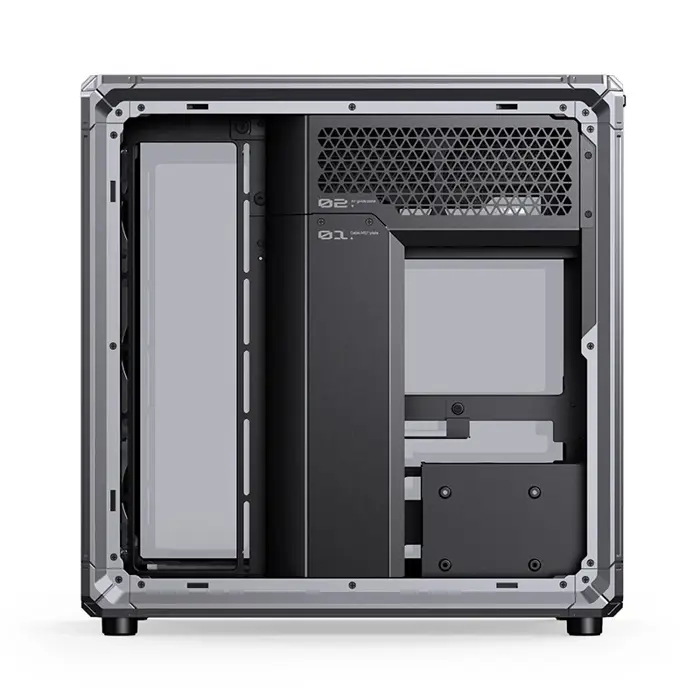 Jonsbo X400 PC-Gehäuse, Midi-Tower, ATX, Tempered Glass - grau
