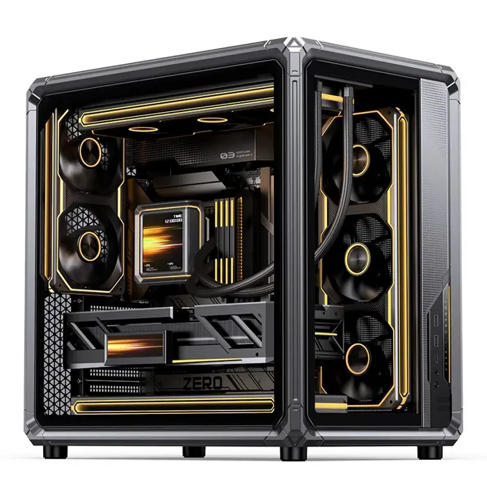 Jonsbo X400 PC-Gehäuse, Midi-Tower, ATX, Tempered Glass - grau