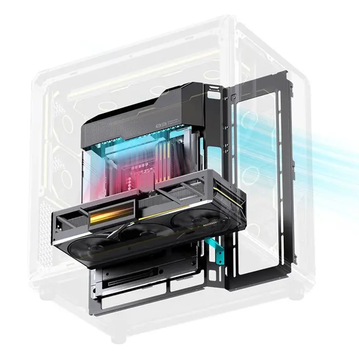 Jonsbo X400 PC-Gehäuse, Midi-Tower, ATX, Tempered Glass - grau