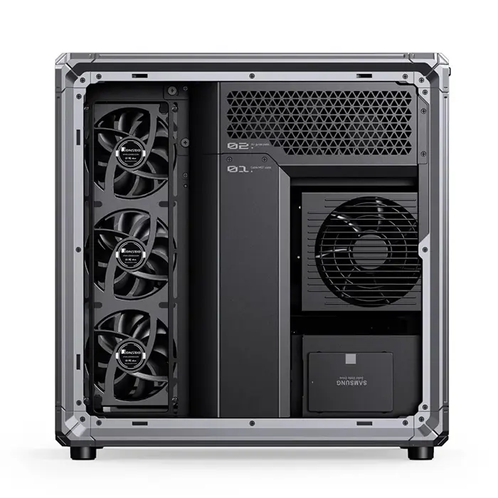 Jonsbo X400 PC-Gehäuse, Midi-Tower, ATX, Tempered Glass - grau