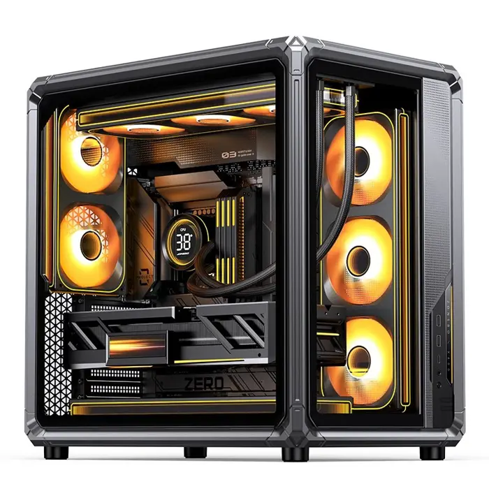 Jonsbo X400 PC-Gehäuse, Midi-Tower, ATX, Tempered Glass - grau