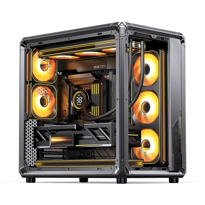 Jonsbo X400 PC-Gehäuse, Midi-Tower, ATX, Tempered Glass - grau