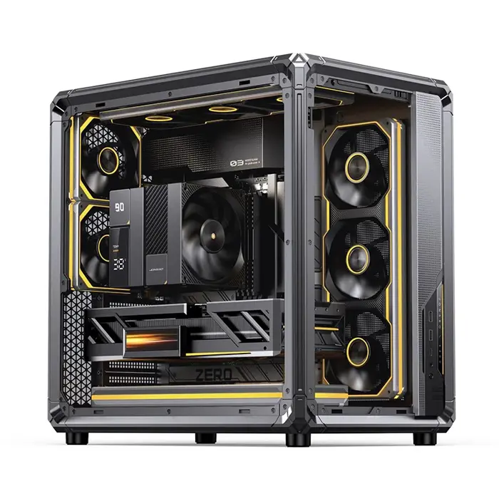 Jonsbo X400 PC-Gehäuse, Midi-Tower, ATX, Tempered Glass - grau