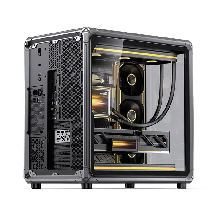 Jonsbo X400 PC-Gehäuse, Midi-Tower, ATX, Tempered Glass - grau