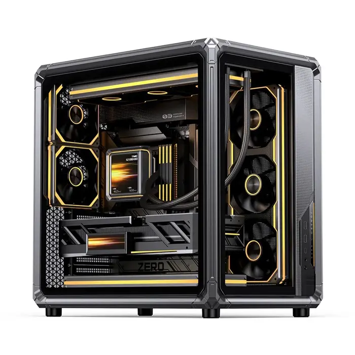 Jonsbo X400 PC-Gehäuse, Midi-Tower, ATX, Tempered Glass - grau