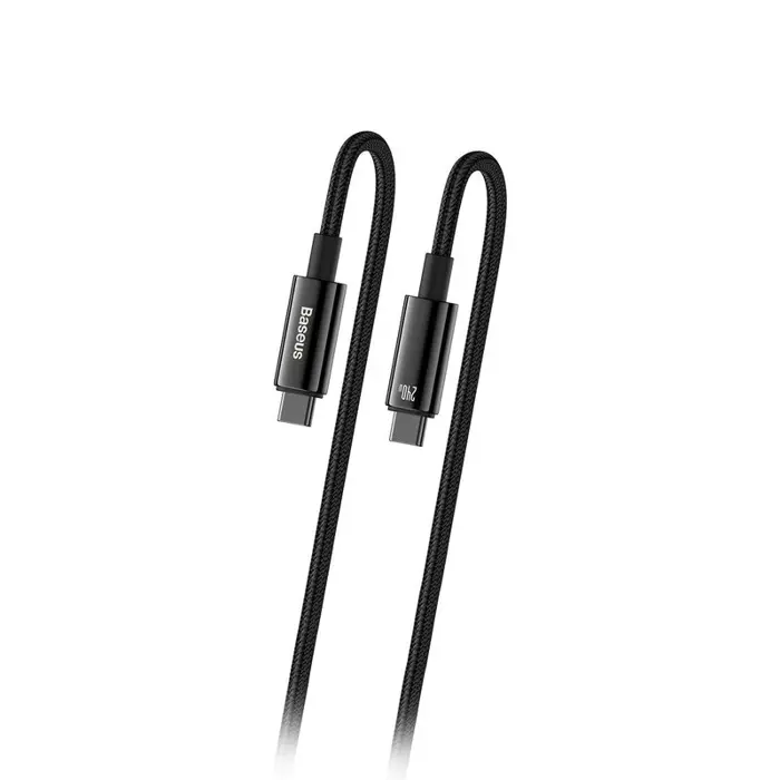 Kabel Baseus Tungsten Gold USB-C to USB-C 480 Mb/s QC 240 W PD 2 m Black