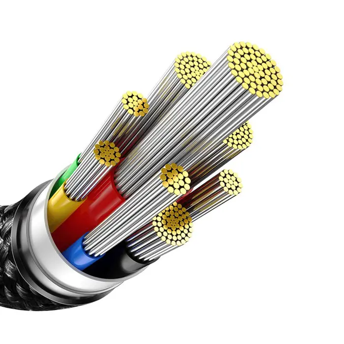 Kabel Baseus Tungsten Gold USB-C to USB-C 480 Mb/s QC 240 W PD 2 m Black