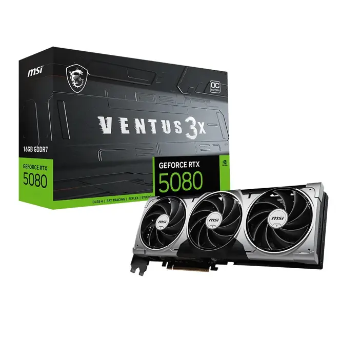 Karta graf. MSI RTX 5080 16G VENTUS 3X OC BLACK
