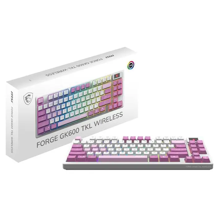 KB MSI FORGE GK600 TKL W VIOLET US