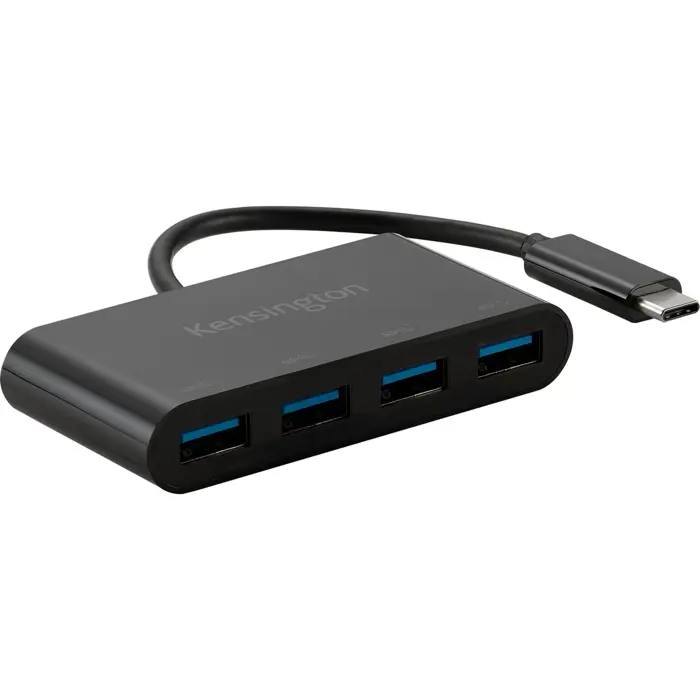 Kensington CH1200 USB-C 4 Port Hub, USB hub (black)