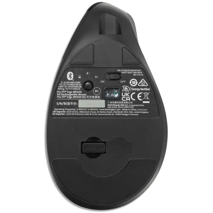 Kensington Pro Fit Ergo MY630 EQ, mouse black
