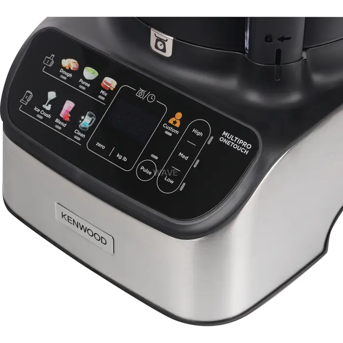 Kenwood MultiPro OneTouch Compact Food Processor (silver/black, 1,000 watts, integrated scale, blender attachment)