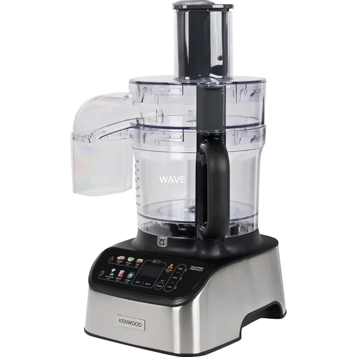 Kenwood MultiPro OneTouch Compact Food Processor (silver/black, 1,000 watts, integrated scale, blender attachment)