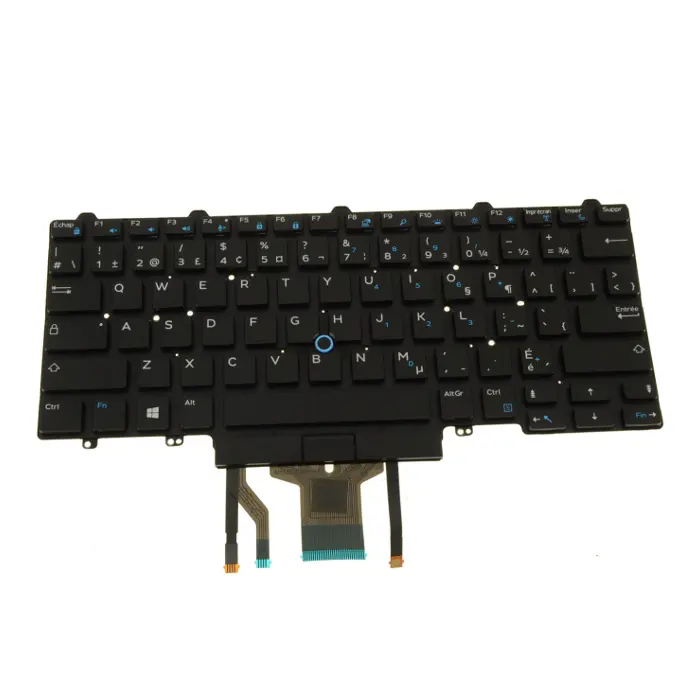 Keyboard Dell Latitude E5450/E5470/5480/5490/E7450/E7470/7480/7490;backlit, trackpoint, small enter, P/N 0GNFR