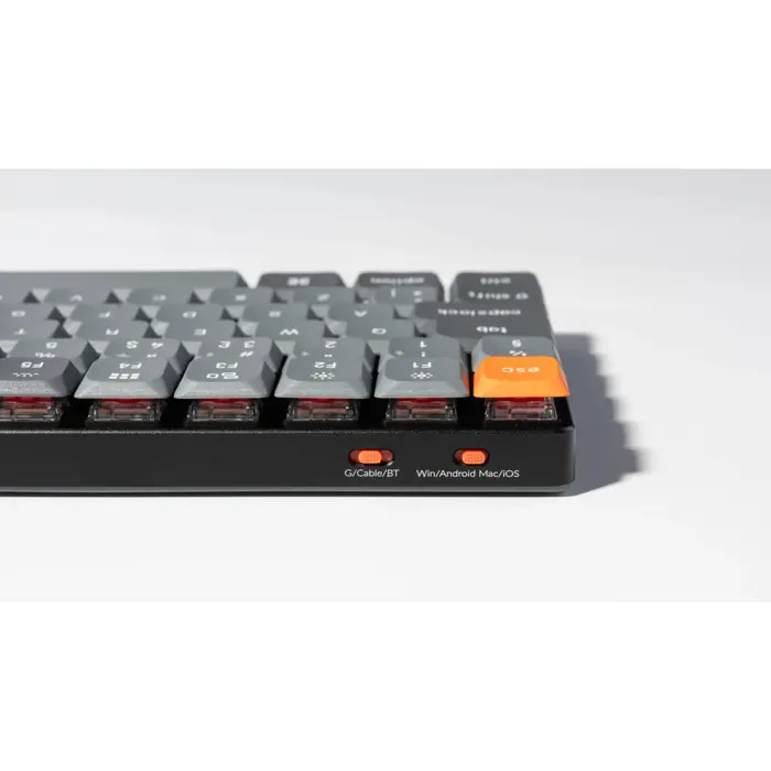 Keychron K3 Max (gray/orange, DE layout, Gateron Low Profile 2.0 Mechanical Red, hot-swap, aluminum frame, RGB)