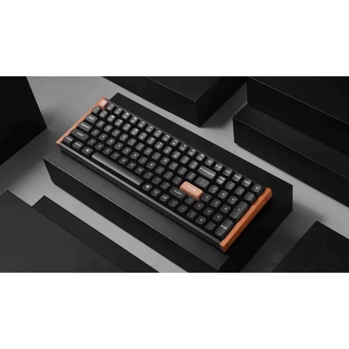 Keychron K4 HE Swappable RGB Backlight Aluminum, Mehanička tipkovnica, Black (Special Edition), (+HR znakovi), K4H