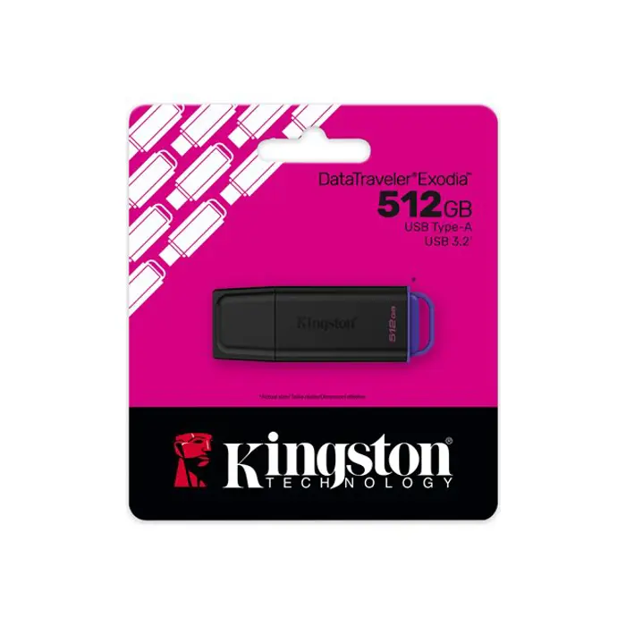 KINGSTON 512GB Portable USB 3.2 Bk/Purp