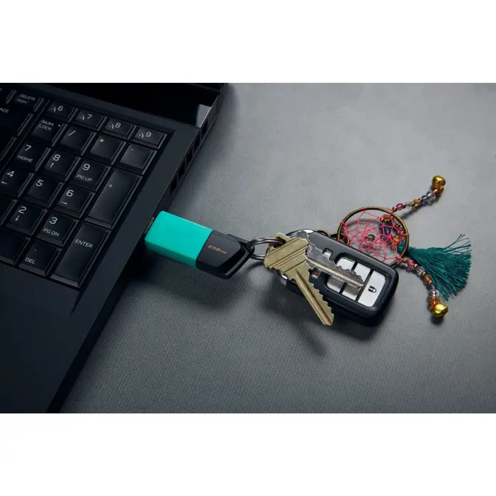 Kingston DataTraveler Exodia M 256 GB, USB stick (turquoise/black, USB-A 3.2 Gen 1)