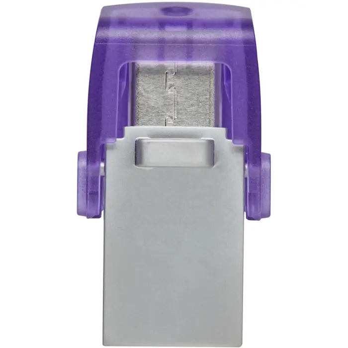 Kingston DataTraveler microDuo 3C 64 GB (purple/transparent, USB-A 3.2 Gen 1, USB-C 3.2 Gen 1)