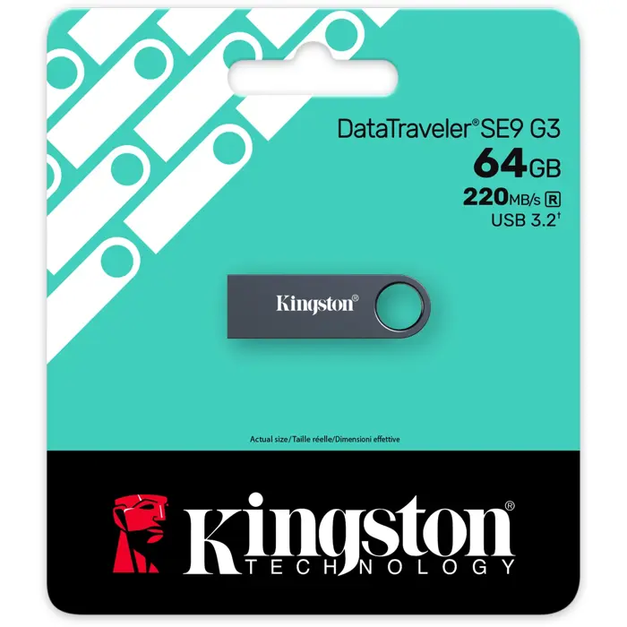 Kingston DataTraveler SE9 G3 64 GB (dark grey, USB-A 3.2 Gen 1)