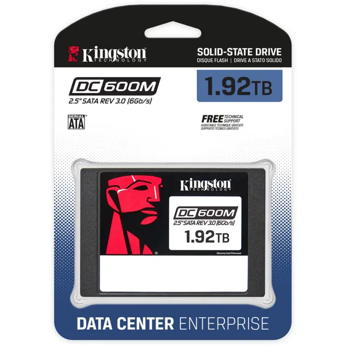 Kingston DC600M 1920 GB, SSD (SATA 6 Gb/s, 2.5 design)