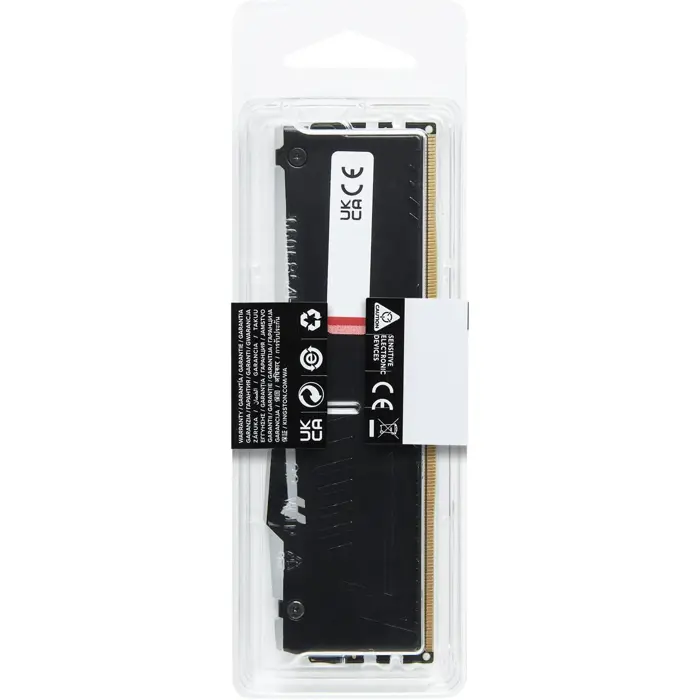 Kingston DDR5 32GB 5200 - CL - 40 - Single-Kit - DIMM - KF552C40BBA-32, fury beast RGB, black