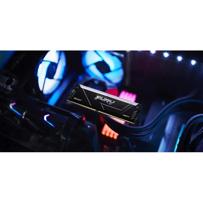 Kingston Technology FURY Beast 32GB 3200MT/s DDR4 CL16 DIMM (Kit of 2) RGB KF432C16BB2AK2/32