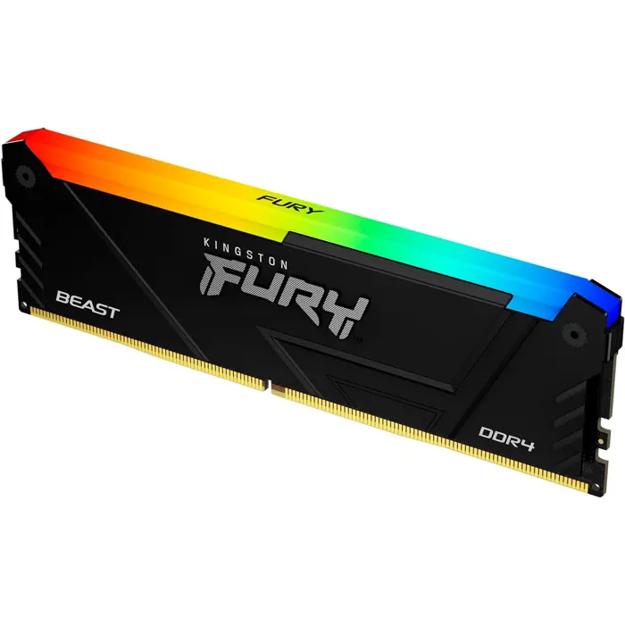 Kingston FURY DDR4 - 32GB - 3600 - CL - 18 (2x 16 GB) dual kit, RAM (black, KF436C18BB2AK2/32, Beast RGB, INTEL XMP)