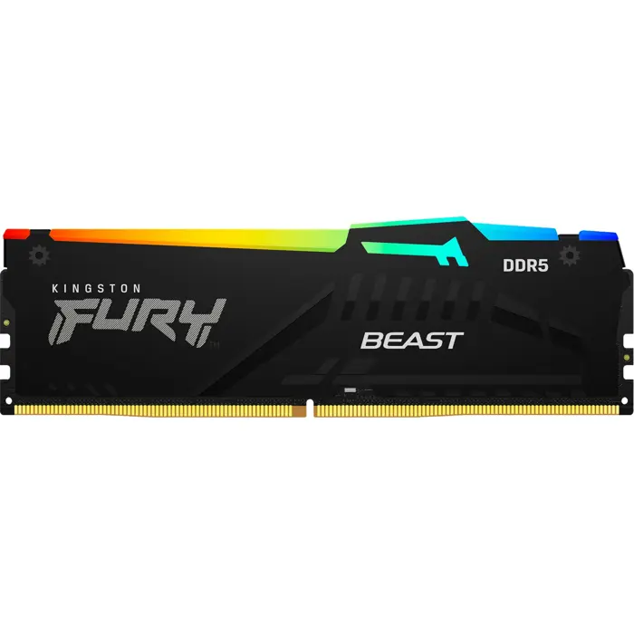 Kingston Fury DDR5 16GB - 5600 - CL - 36 - Single-Kit - DIMM - KF556C36BBEA-16, Beast RGB, black