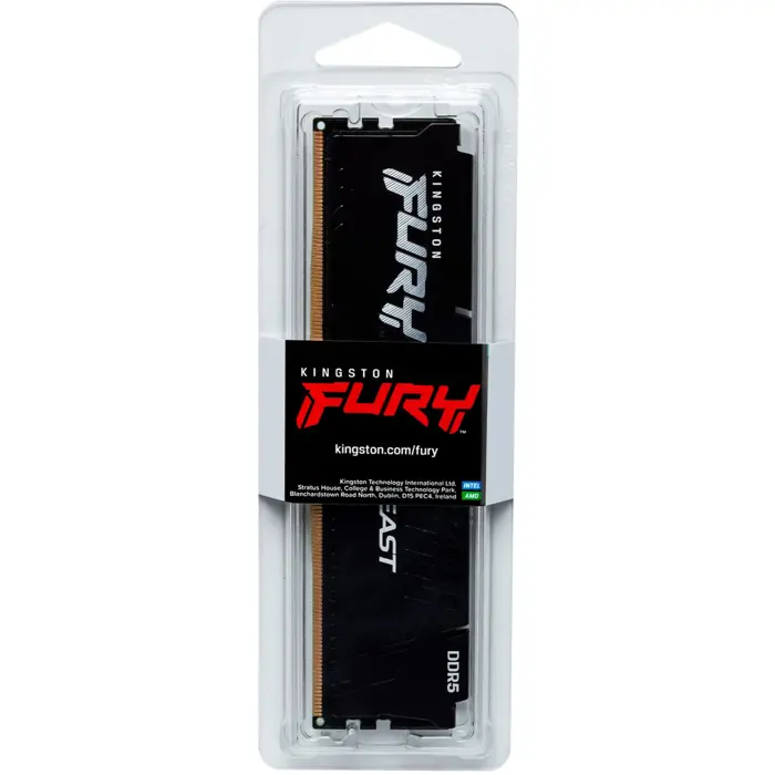 Kingston FURY DDR5 - 16GB - 6000 - CL - 30, Single RAM (black, KF560C30BBE-16, Fury Beast, INTEL XMP, AMD EXPO)