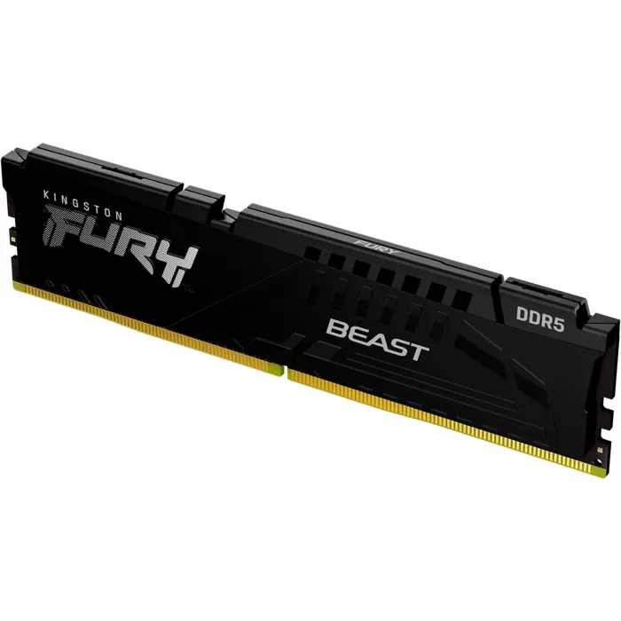 Kingston FURY DDR5 - 16GB - 6000 - CL - 30, Single RAM (black, KF560C30BBE-16, Fury Beast, INTEL XMP, AMD EXPO)