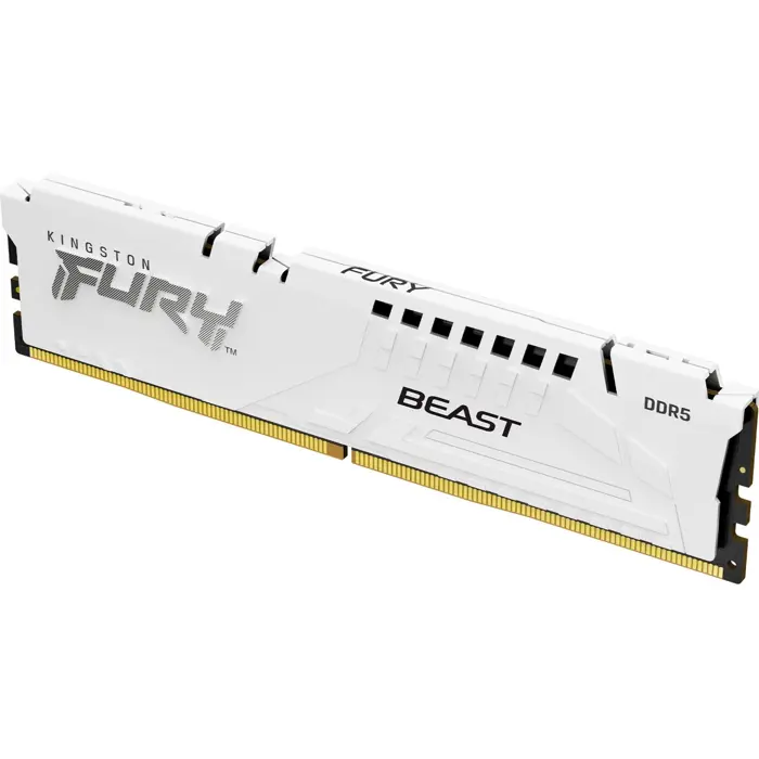 Kingston FURY DDR5 - 16GB - 6000 - CL - 30, single RAM (white, KF560C30BWE-16, Fury Beast, INTEL XMP, AMD EXPO)